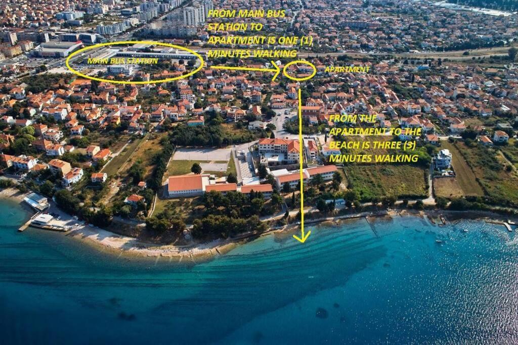 זאדאר Candy Ap.-Near Center,Bus,Beach+Free Parking Place מראה חיצוני תמונה